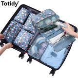 8PC Travel Bags Clothes Shoe Underwear Organizer Luggage Packing Cube