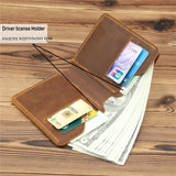 Retro Leather Men Wallet Crazy Horse Leather Durable