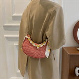 Stone Pattern Bags Chain Women Shoulder Bag