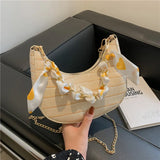 Stone Pattern Bags Chain Women Shoulder Bag