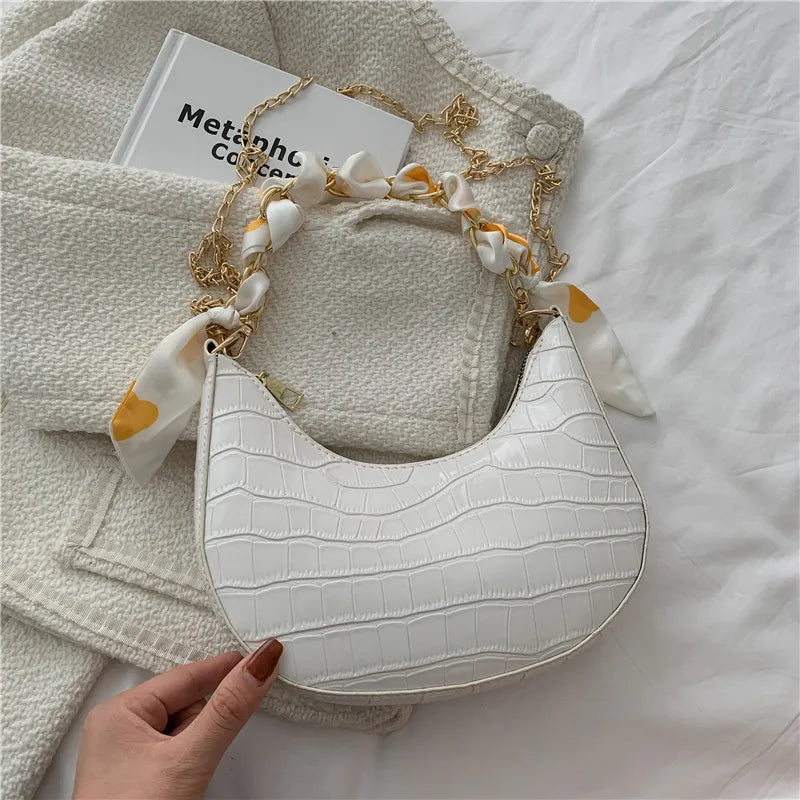 Stone Pattern Bags Chain Women Shoulder Bag