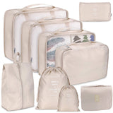 9Pcs Travel Storage Bags Clothes Underwear Shoes Pouch Luggage Organizer