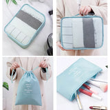 9Pcs Travel Storage Bags Clothes Underwear Shoes Pouch Luggage Organizer