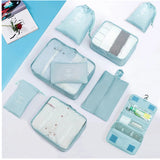 9Pcs Travel Storage Bags Clothes Underwear Shoes Pouch Luggage Organizer