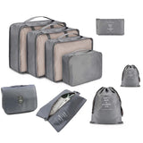 9Pcs Travel Storage Bags Clothes Underwear Shoes Pouch Luggage Organizer