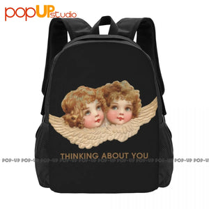 90'S Angel Kiss Graphic Backpack Large Capacity