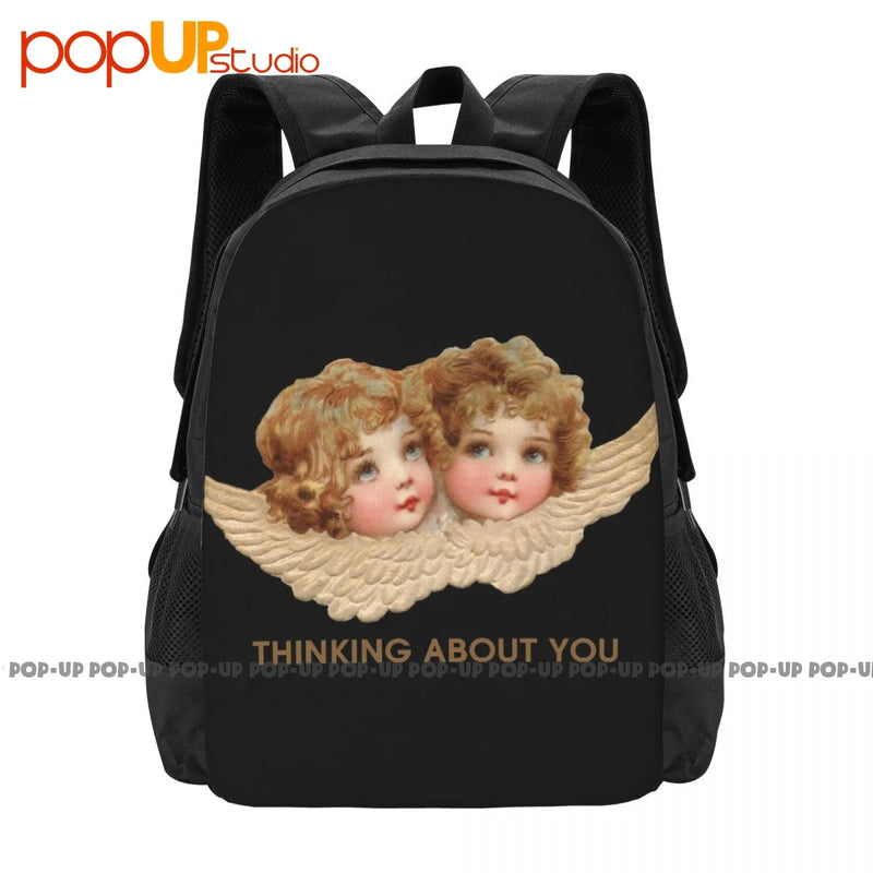 90'S Angel Kiss Graphic Backpack Large Capacity