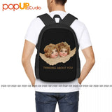 90'S Angel Kiss Graphic Backpack Large Capacity