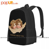 90'S Angel Kiss Graphic Backpack Large Capacity