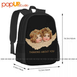 90'S Angel Kiss Graphic Backpack Large Capacity