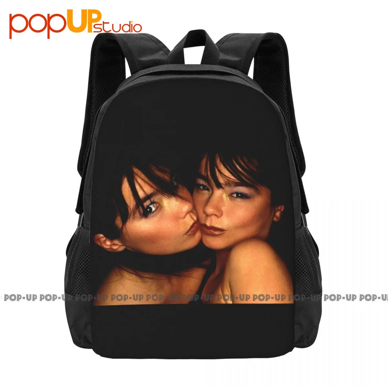 90S Bjork Twin Music Electronic Reprint Backpack Large Capacity Softback