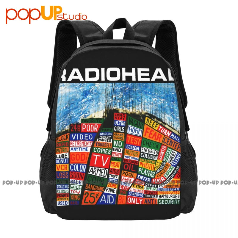 90S Radio Head Discography Backpack Large Capacity Art Print Sports Bag