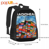 90S Radio Head Discography Backpack Large Capacity Art Print Sports Bag