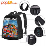 90S Radio Head Discography Backpack Large Capacity Art Print Sports Bag