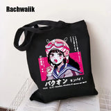 90s Goth Gothic Shopping Bag Graphic Tote Harajuku Shopper Bag