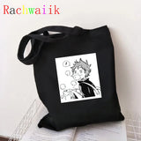 90s Haikyuu Graphic Tote Harajuku Shopper Bag Canvas Shoulder Eco Large