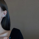 925 Silver Zircon Snake Earbone Clip Earstuds