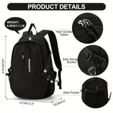 Large Capacity Preppy Backpack College School Daypack Casual Travel Knapsack