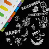 9 Mixed Theme Silicone Clear Stamps Christmas Skiing Halloween Animal Seal