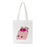 Pig Cartoon Shoulder Canvas Bag Harajuku Large Capacity Messenger Bag