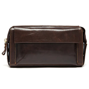 Genuine Leather Men's Wallet Long Section