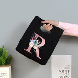 Portable Lunch Bag Cotton Picnic Food Bag Women Small Tote Style