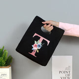 Portable Lunch Bag Cotton Picnic Food Bag Women Small Tote Style