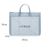 Waterproof A4 Document Bag Laptop Briefcases for Office Travel