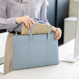 Waterproof A4 Document Bag Laptop Briefcases for Office Travel