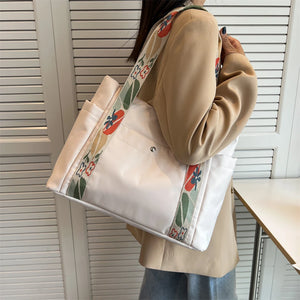 A4 Large Canvas Tote Bag for Women