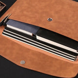A4 PU Leather Business File Folder Large-capacity Organizer