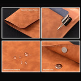 A4 PU Leather Business File Folder Large-capacity Organizer