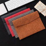 A4 PU Leather Business File Folder Large-capacity Organizer
