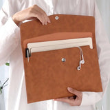 A4 PU Leather Business File Folder Large-capacity Organizer