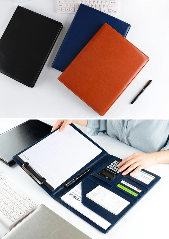 A4 Size Travel Notebook Composition Book Holder Case Brown