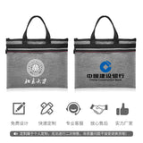 Canvas Paper Bag Men's Women's Business Office Conference Bag
