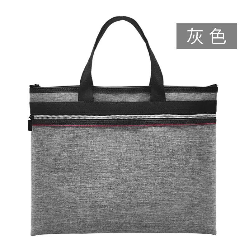 Canvas Paper Bag Men's Women's Business Office Conference Bag