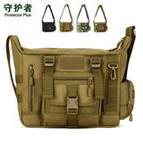 Nylon Waterproof Messenger Bag for iPad & 14-inch Laptop