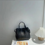 Women's Stripes Shoulder Bag PU Handbag