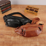 Large Capacity Travel Fanny Pack For Women Designers Leather Female Waist Bag