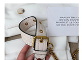 Designer Leather Waist Belt Bag for Women Large Capacity Chest Bag