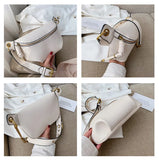 Designer Leather Waist Belt Bag for Women Large Capacity Chest Bag
