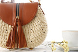 Summer Beach Straw Bags For Women Tassel Female Shoulder Bag Travel