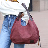 Vintage Canvas Handbag Large Capacity Shoulder Bag Hot L