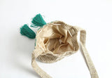 Women's Bucket Straw Bag with Tassel Shoulder Bag