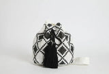 Women's Bucket Straw Bag with Tassel Shoulder Bag