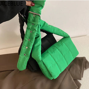 Aviation Cotton Crossbody Bags Women's Solid Shoulder Bag