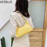 Women's Underarm Handbag Shoulder Bag with Big Chains