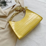 Women's Underarm Handbag Shoulder Bag with Big Chains
