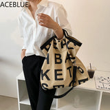 Canvas Crossbody Purse Large Capacity Shoulder Bag for Women